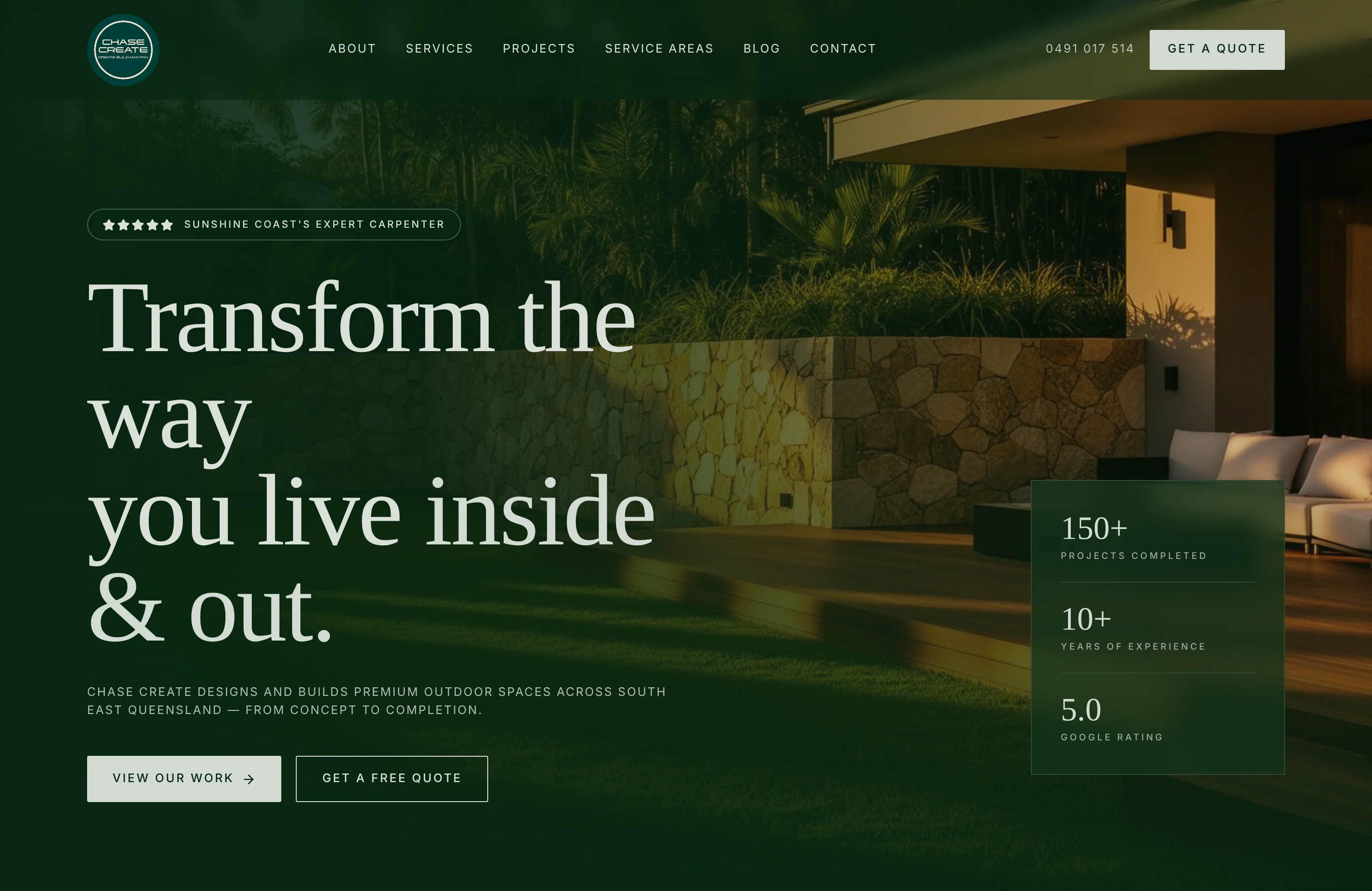 Chase Create Website