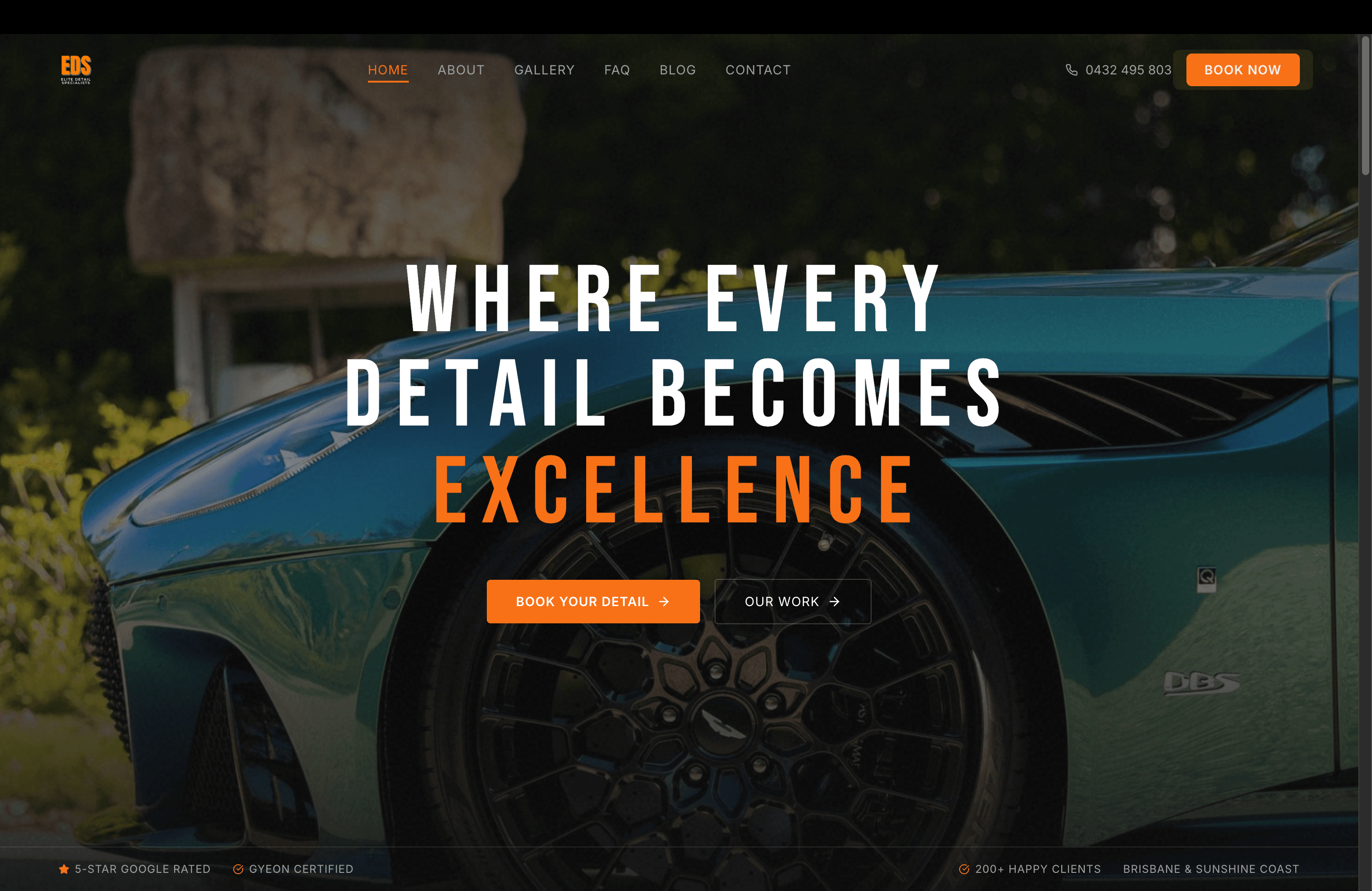 Elite Detail Specialists website