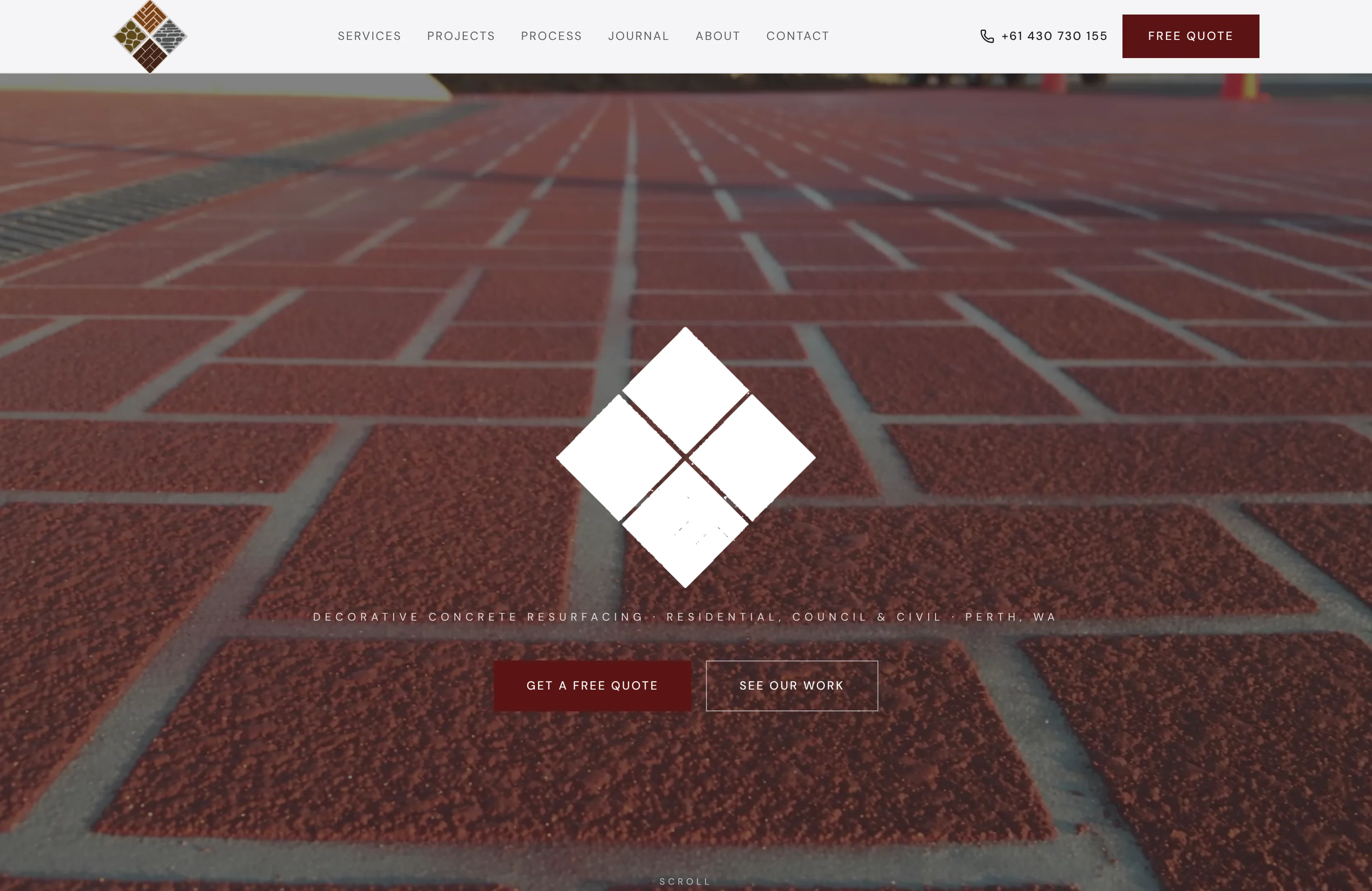 Spray Pave Perth website