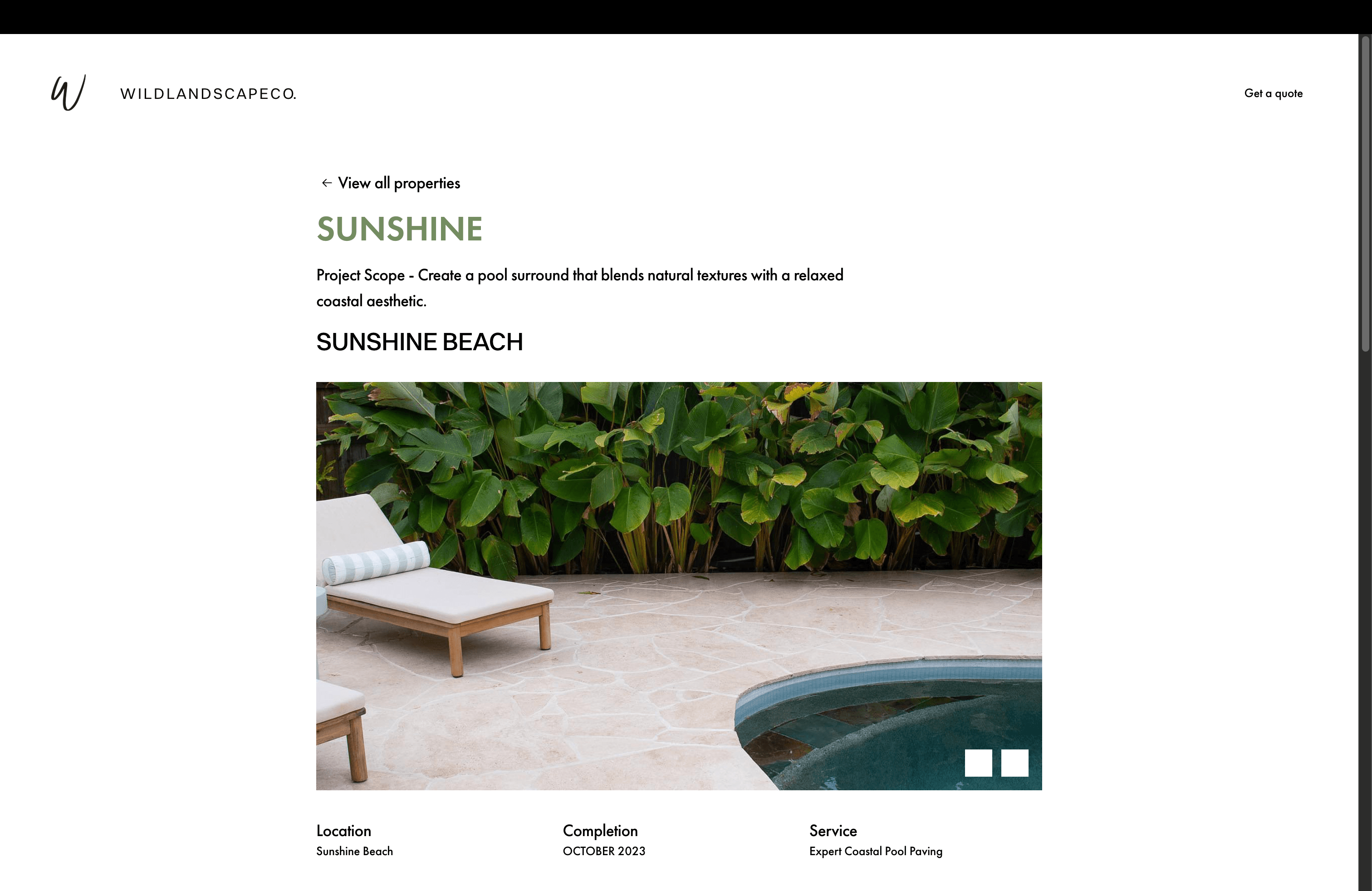 Wild Landscape Co website