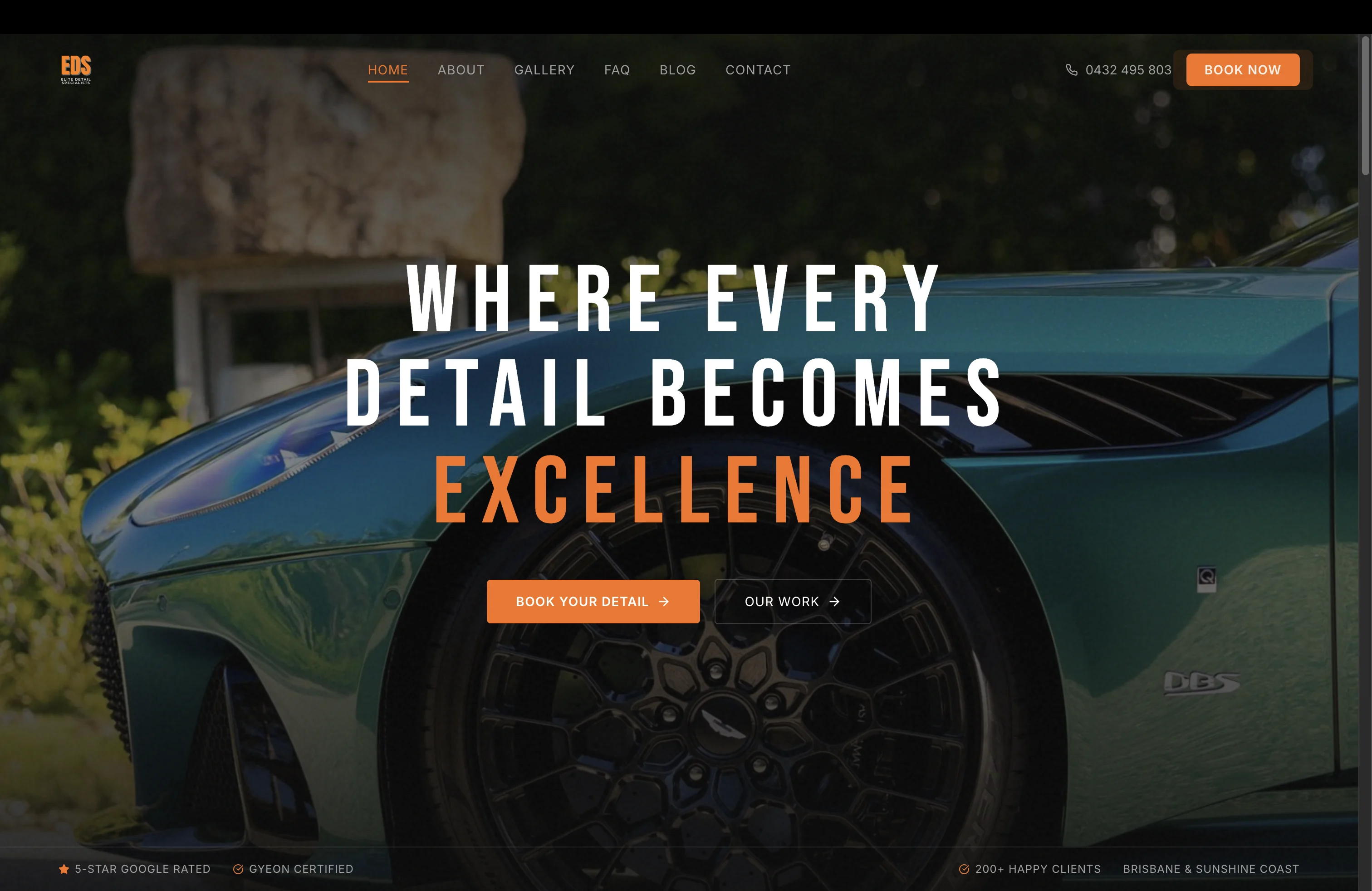 Elite Detail Specialists website